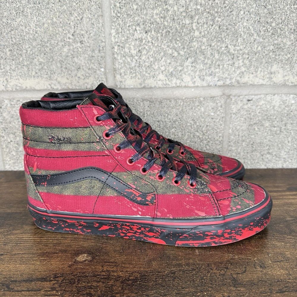 Vans X A Nightmare on Elm Street Freddy Krueger Bloody Shoes Men's 11 - Picture 2 of 11